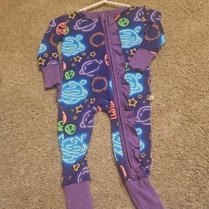 Colorful Space-Themed Kids One Piece Bamboo